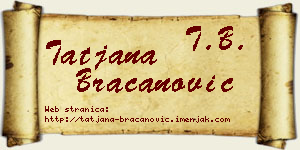 Tatjana Bracanović vizit kartica